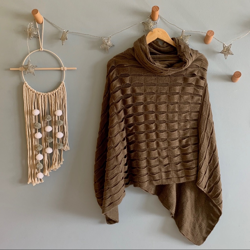 Brown poncho